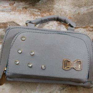 Fancy Handbag With Multiple Chain Pockets