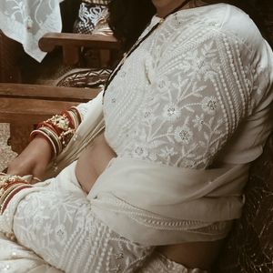 Chikankari Lehnga With Kankan