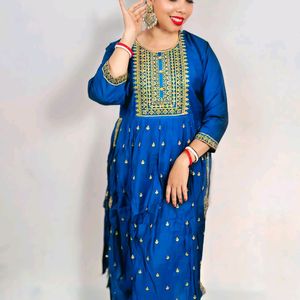 Three Piece Kurti Pant Dupatta Set