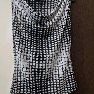 Printed Formal Sleeveless Top