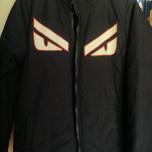 Men Warm Bomber Jacket In Very Good Condition