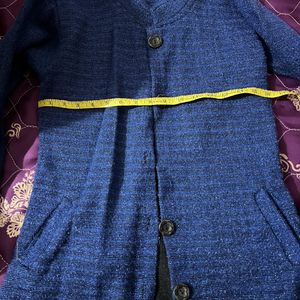 Weave Pattern Button-Down Cardigan