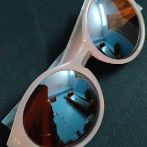 Pink Round Frame Sunglass For Women