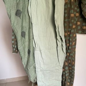 Beautiful Green Suit With Pant And Dupatta