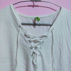 White Crop Top For Women