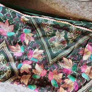 Beautiful Green Colour Saree 🥻