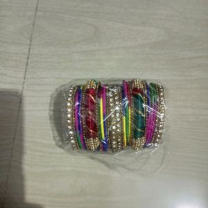 Navratri Special -Multi Colour Metal Thread Bangle