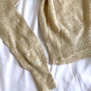 H&M Shinny Knitted Pullover Top