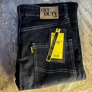 Off Duty Dark Blue Jeans