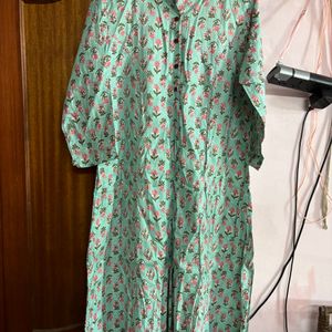 Cotton Kurti With Front Openable Buttons