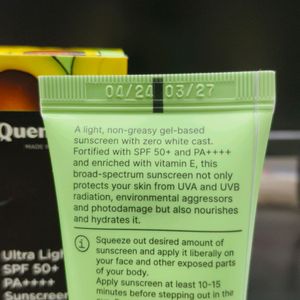 Quench Ultra Light Sunscreen 50  ML