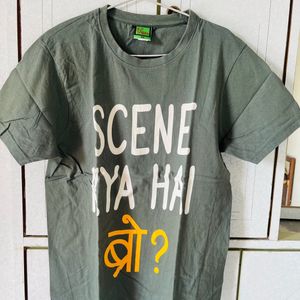 Green Slim Fit Tshirt