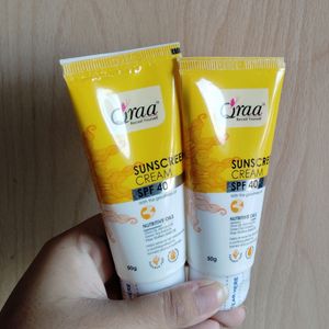 QRAA SUNSCREEN -40 SPF -2 PCS