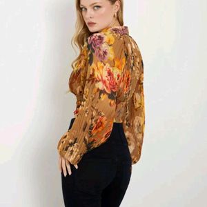 Guess Bianca Floral Print Top