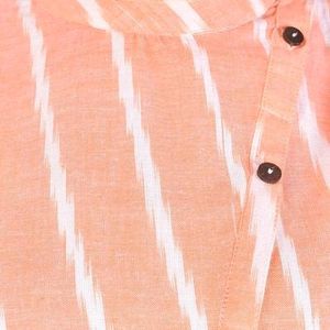 Cotton Stripes Long Kurti