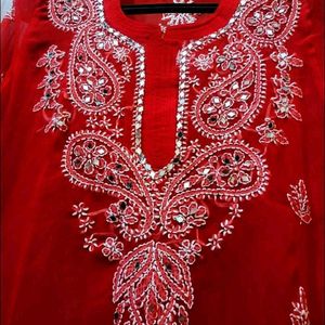 Chikankari Kurta With Inner