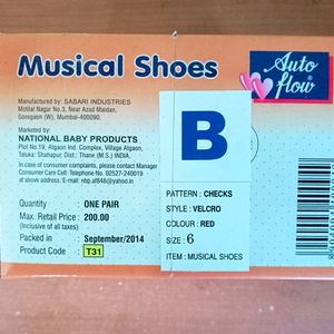 Musical Shoes For Baby