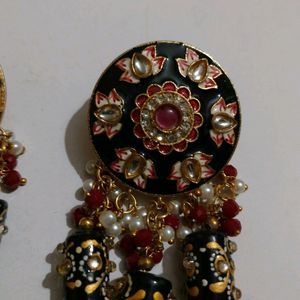 Meena Work Beautiful Ear Rings