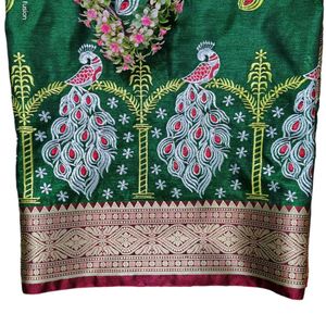 Full Work Embroidery Saree