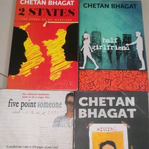 4 Chetan Bhagat Books Set