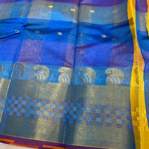 Elegant Fresh New Beautiful Combination Saree