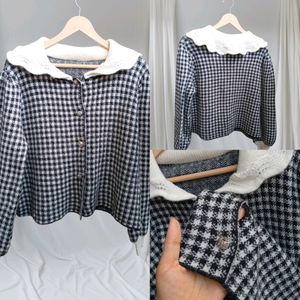 Gingham Cardigan