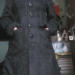 Solid Full Sleeve Overcoat For Women