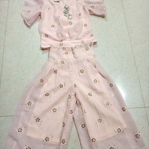 Brand New Girl Baby Pallozo Set