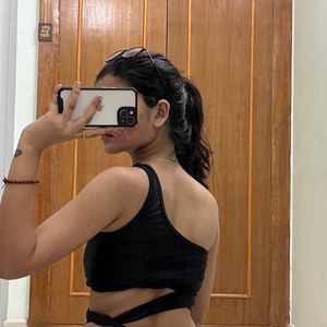 Black One Shoulder Top