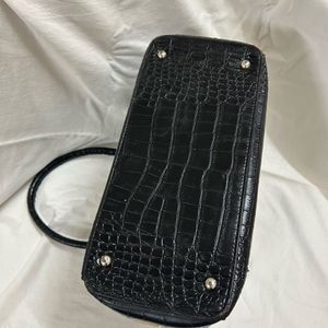 Black croc Handbag