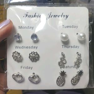 Combo Silver Studs