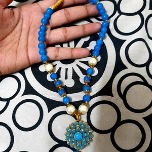 Combo Light Blue Pendant Neckpiece