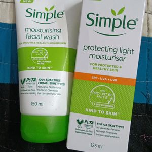 Combo Of Simple Face Wash & Moisturizer