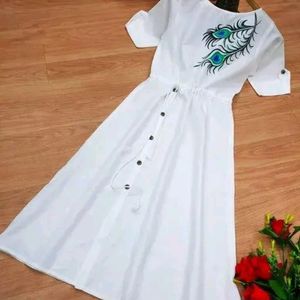 White Colour Kurta Size - XL