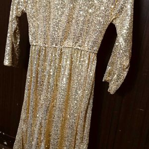 Golden Dress For Women ..Small To Medium