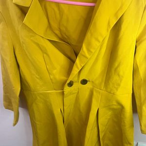 Shein Yellow Blazer