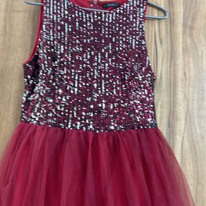 Red Sequin Dress