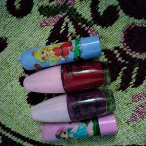 Combo Of 2 Nail Polish And Lip Gloss