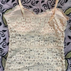 Winter Sale Nude Padded Net Camisole