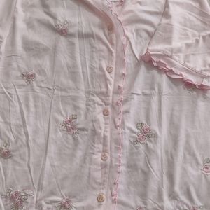 Brand New Unused Night Suit In Baby Pink Colour