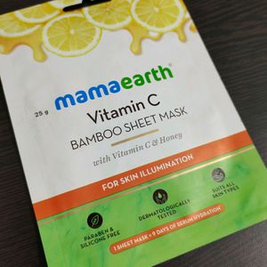 Mamaearth Vitamin C Bamboo Sheet Mask