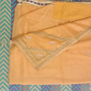 New Orange Saree