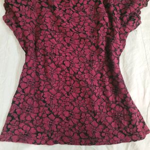 Lace cut Womens blouse