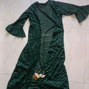 Bottle Green 3 Pis Dress