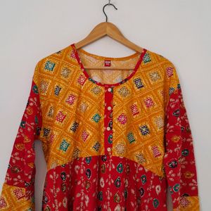 Multicolor Printed Kurta (Women's)