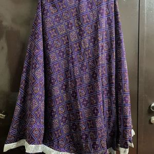 Purple Colour Bandhni Lehenga And Duppatta