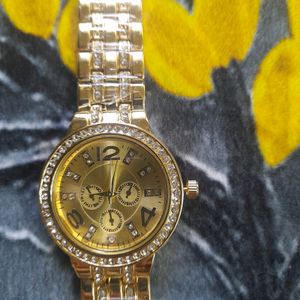 Golden Dimond Stone Women's Watch