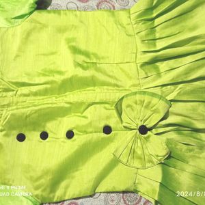 Fluorescent Light Green Suit Set