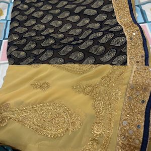 Designer Embroidery Work Saree