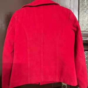 Red Blazer For Winter Women's